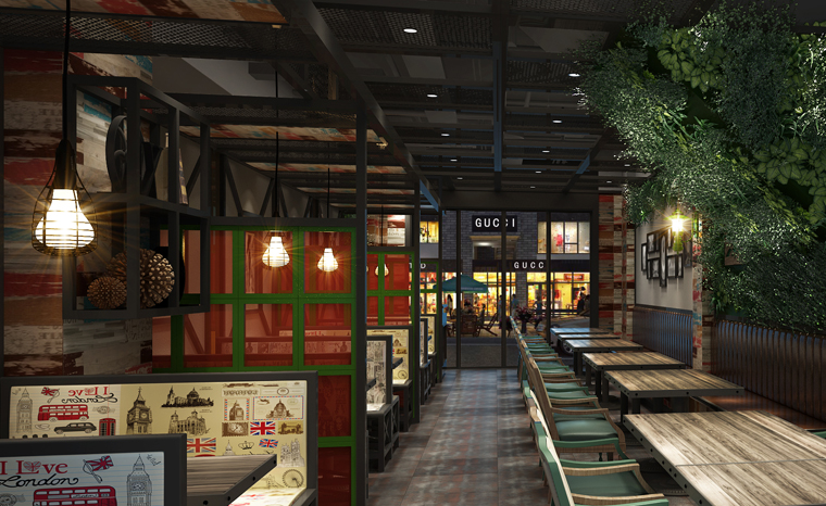 半坡羊燒烤餐廳餐飲空間設(shè)計-5